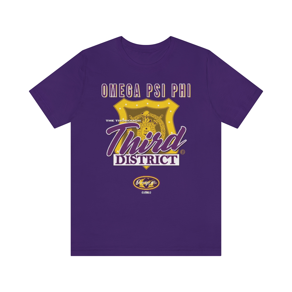 Omega Psi Phi 3rD Unisex Jersey Short Sleeve Tee